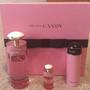 Prada Candy Parfum Set, large, travel, & lotion